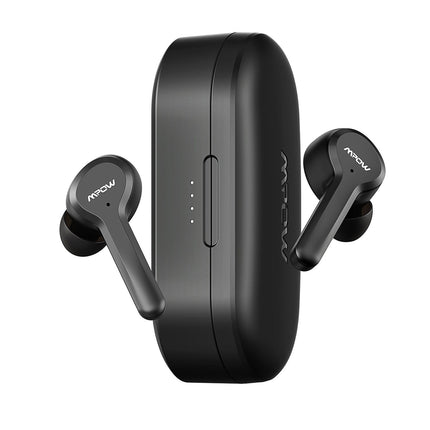 Mpow M9 Wireless Earbuds M9 True Wireless Earbuds with 4 Microphones Noise Cancellation, 40 Hours of Playtime, IPX8 Waterproof, Touch Control, Twin Stereo with Punchy Bass, Single Mode, USB-C Port