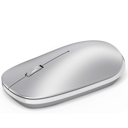 OMOTON Bluetooth Mouse for iPad and iPhone (iPadOS 13 / iOS 13 and Above), Ultra-Thin Wireless Mouse Compatible with Bluetooth Enabled Computer, Laptop, PC, Notebook, and Mac Series (Silver)