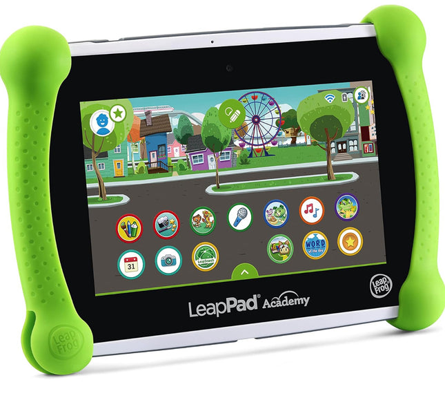 جهاز لوحي LeapFrog LeapPad Academy التعليمي للأطفال، أخضر