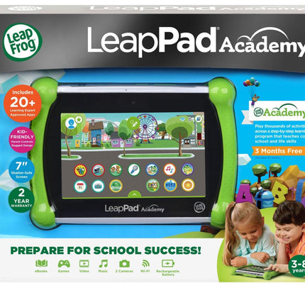 جهاز لوحي LeapFrog LeapPad Academy التعليمي للأطفال، أخضر
